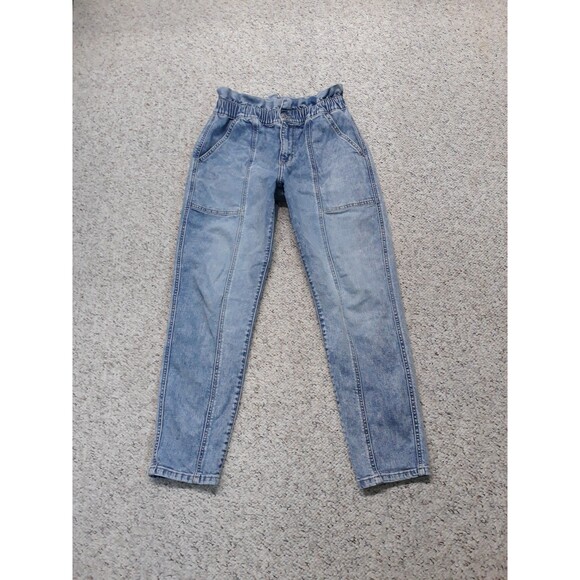 Willow + Root High Rise The Paper Bag Cargo Skinny 29 - Picture 1 of 6